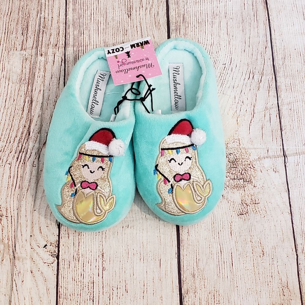 3 for $25 Mushmellow by Olivia Miller Mermaid Slippers, Sz Small